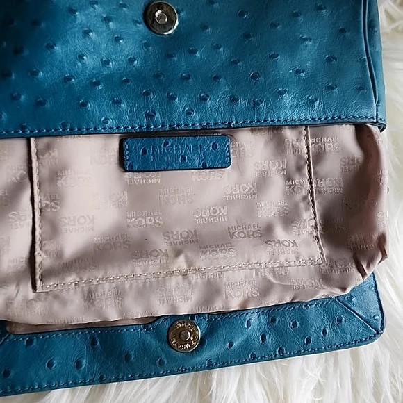 Michael Kors Ostrich leather satchel - Picture 6 of 7